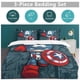 thumbnail image 5 of Captain AmericaCartoon Collection 3-Piece Comforter Set, Personalized Bedding Decor for Kids And Teens Bed Sheets, 5 of 5