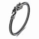thumbnail image 1 of Pulsera de Dragon Caballero Cuero Tejido Acero Elegante m2, 1 of 3