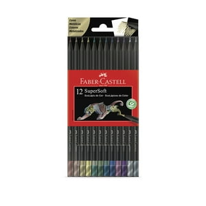 Faber Castell - Lápices De Color Supersoft Faber-Castell X12 Metálicos