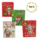 thumbnail image 1 of Pack 12 Bolsas De Regalo Navidad Mediana 30x16x10 cm Diseños Surtidos, 1 of 5