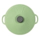 thumbnail image 2 of Cubierta De Olla De Silicona Resistente Al Calor Con Asa Para Platos De Almacenamiento De Alimentos Tazas Verde 31,5 Cm, 2 of 5