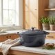 thumbnail image 2 of Olla Holandesa de Hierro Fundido Esmaltado Zulay Kitchen 7.7 L Gris, 2 of 9