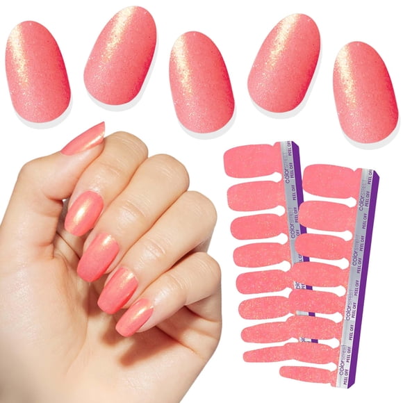 Tiras de esmalte Color Street Coral Cove – 16 unidades