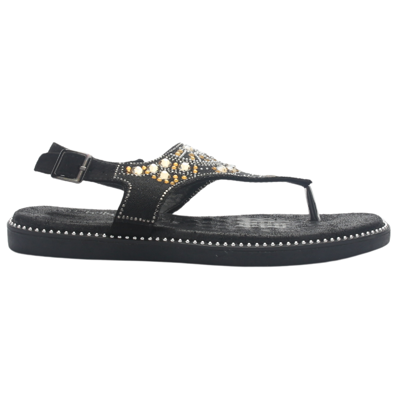 Sandalia De Mujer De Color Negro Casual Chalada Angui-2