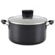 thumbnail image 1 of Stock Pot Farberware Smart Control, antiadherente, 6 litros, con tapa, color negro, 1 of 6