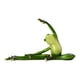thumbnail image 5 of Resina Animal Yoga Figuras De Rana Artesanía Verde Hogar Jardín Prensa De Piernas, 5 of 5