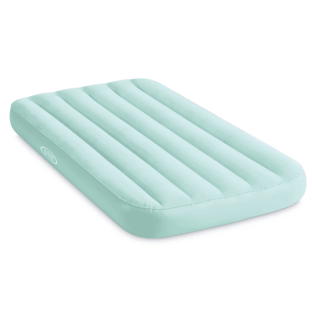 Colchón Inflable Intex 1 Plaza Niño 88x157x18 Cm Cozy Kidz Verde Agua