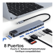 thumbnail image 2 of Hub USB-C 8 en 1 JKR Tech HDMI LAN 2 USB 3.0 SD TF PD, 2 of 3