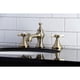 thumbnail image 3 of Grifo para baño Kingston Brass Essex latón antiguo de 8" con instalación separada, 3 of 7