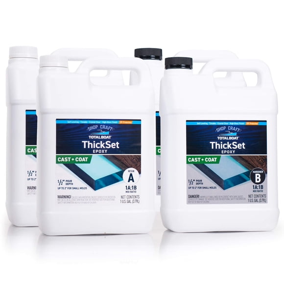 Resina epoxídica TotalBoat Thickset Deep Pour 15 L de curado rápido