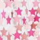 thumbnail image 1 of Guirnalda Hugtmr 19 m de estrellas rosa fucsia y oro rosado – Decoración, 1 of 7