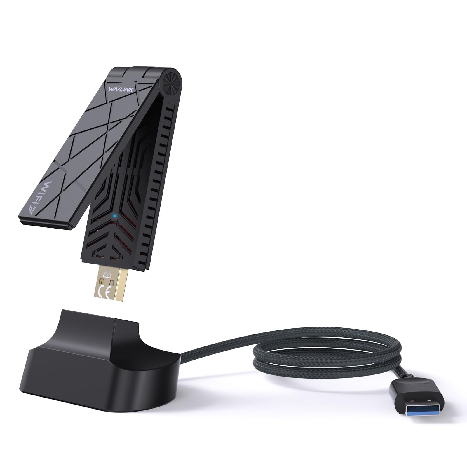 Adaptador Wifi Usb Wavlink Wifi 7 Be6500 Tribanda 6452mbps