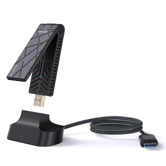 Adaptador WiFi USB WAVLINK WiFi 7 BE6500 Tribanda 6452Mbps
