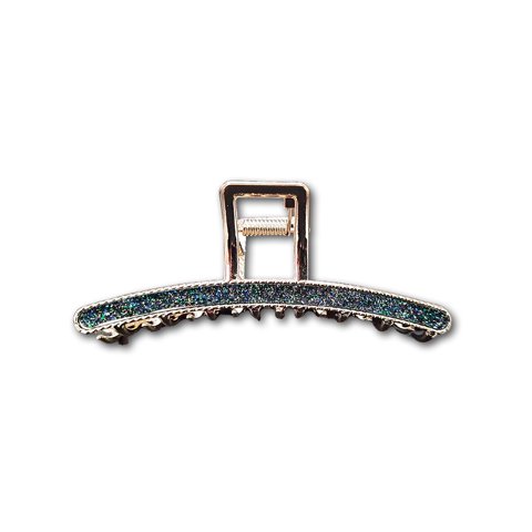 Besty - Traba Metálica Garra Tiburón Cabello Brillo Intenso Verde