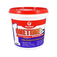 Spackle Wall Repair Red Devil 0544 Onetime, 1 Litro, Color Blanco