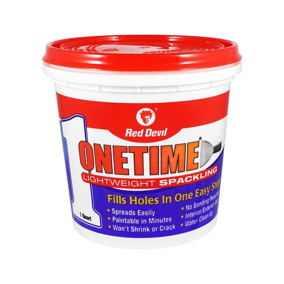 Spackle Wall Repair Red Devil 0544 ONETIME, 1 litro, color blanco