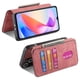 thumbnail image 2 of Funda Billetera Magnética para Honor X6A Soporte Tarjetas Desmontable Rosa, 2 of 6