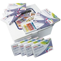 Pasteles Al Óleo Pentel Arts Class Pack 36 X 12 Colores Brillantes