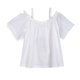 thumbnail image 2 of Polera Niña Manga Corta con Tirantes Blanco Pillin, 2 of 3