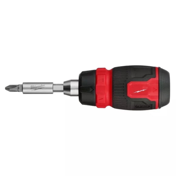 Desarmador Milwaukee compacto de carraca 8 en 1 multi-brocas