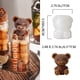 thumbnail image 1 of 1pc Silicone 3D Bear Molder Ice-making Ice Cube Ice Mold Box Ice Cream Coffee Shop Chocolate Molder, 1 of 3