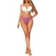 thumbnail image 2 of INSPIRE CHIC Bragas de Mujer de Cintura Media, Calzoncillos de Cobertura Completa de Corte Alto con Patrón de Cuadros Pequeños Morado, 2 of 5