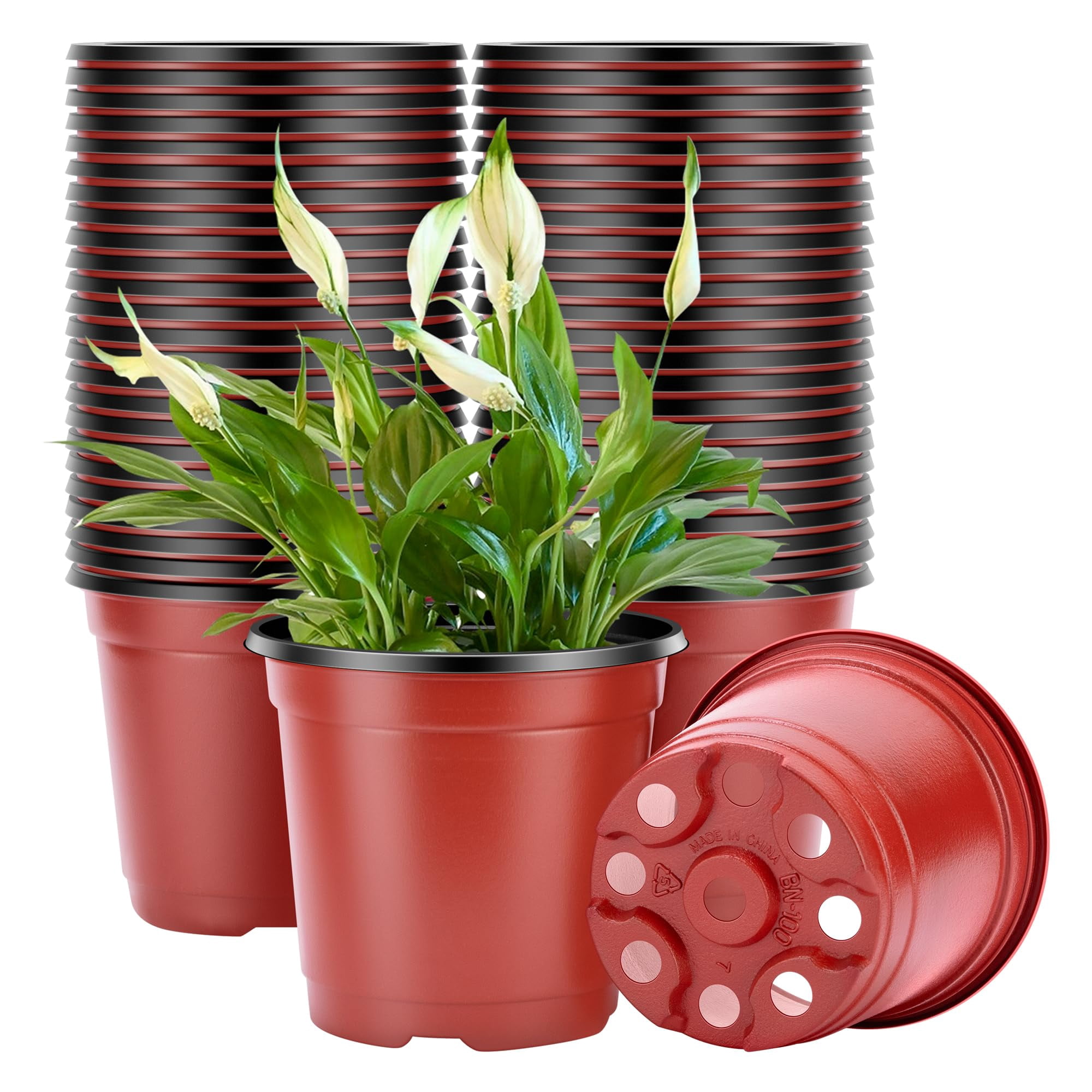 Macetas De Vivero Vivosun De Plástico De 10 X 10 Cm, 100 Unidades