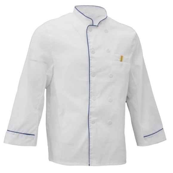 Escudo de chef unisex de manga larga, para hombres, de doble botonadura, para mujer, l-3xl xxl