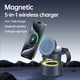 thumbnail image 4 of Cargador Inalámbrico Magnético 5 en 1 de Carga Rápida con Altavoz y Luz Nocturna Compatible con Auriculares iPhone IWatch-Negro, 4 of 6