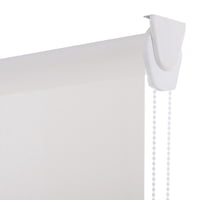 Bertex - Cortina Roller Sunscreen Blanca, Alto Ajustable Máximo De 240 Cm X Ancho A Elección Para Sala, Living, Oficina O Escritorio (130 Cm De Ancho X 240 Cm De Alto)