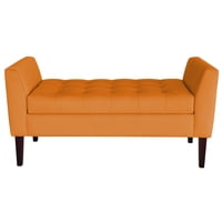 Genérico - Banqueta Baúl Patagonia Color Naranjo