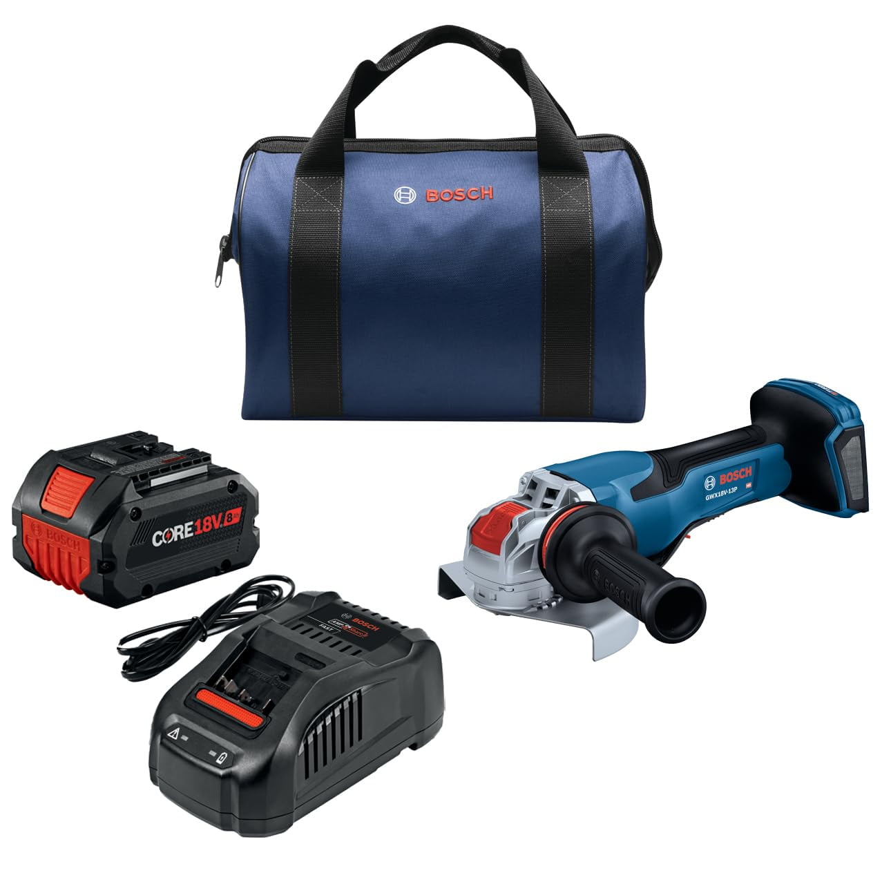Amoladora Angular Bosch Gwx18v-13pb14 Profactor™ 18v X-lock 125-150 Mm