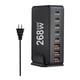thumbnail image 2 of Cargador USB C De 268W PD100W PD30W QC18W Estación De Carga USB C Multifuncional Negro, 2 of 5