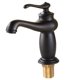 thumbnail image 3 of Grifo mezclador antiguo del grifo de agua del lavabo del cuarto de ba?o del estilo europeo negro, 3 of 5