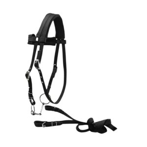 Ioensy - Brida De Caballo Con Rienda Ajustable Cuerda Principal De Caballo Equipo Ecuestre L Negro