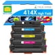 thumbnail image 1 of Paquete de 4 cartuchos de tóner TRUE IMAGE 414X de alto rendimiento para HP, 1 of 9