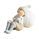thumbnail image 2 of Estatua De Figura De Dibujos Animados, Lindo Adorno De Mesa Para Gabinete, Dormitorio, Sala De Estar, Niño Azul, 2 of 3