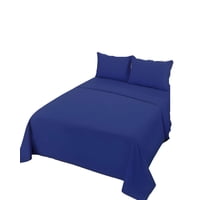 Genérico - Juego De Sabanas 1 Plaza Azul Marino