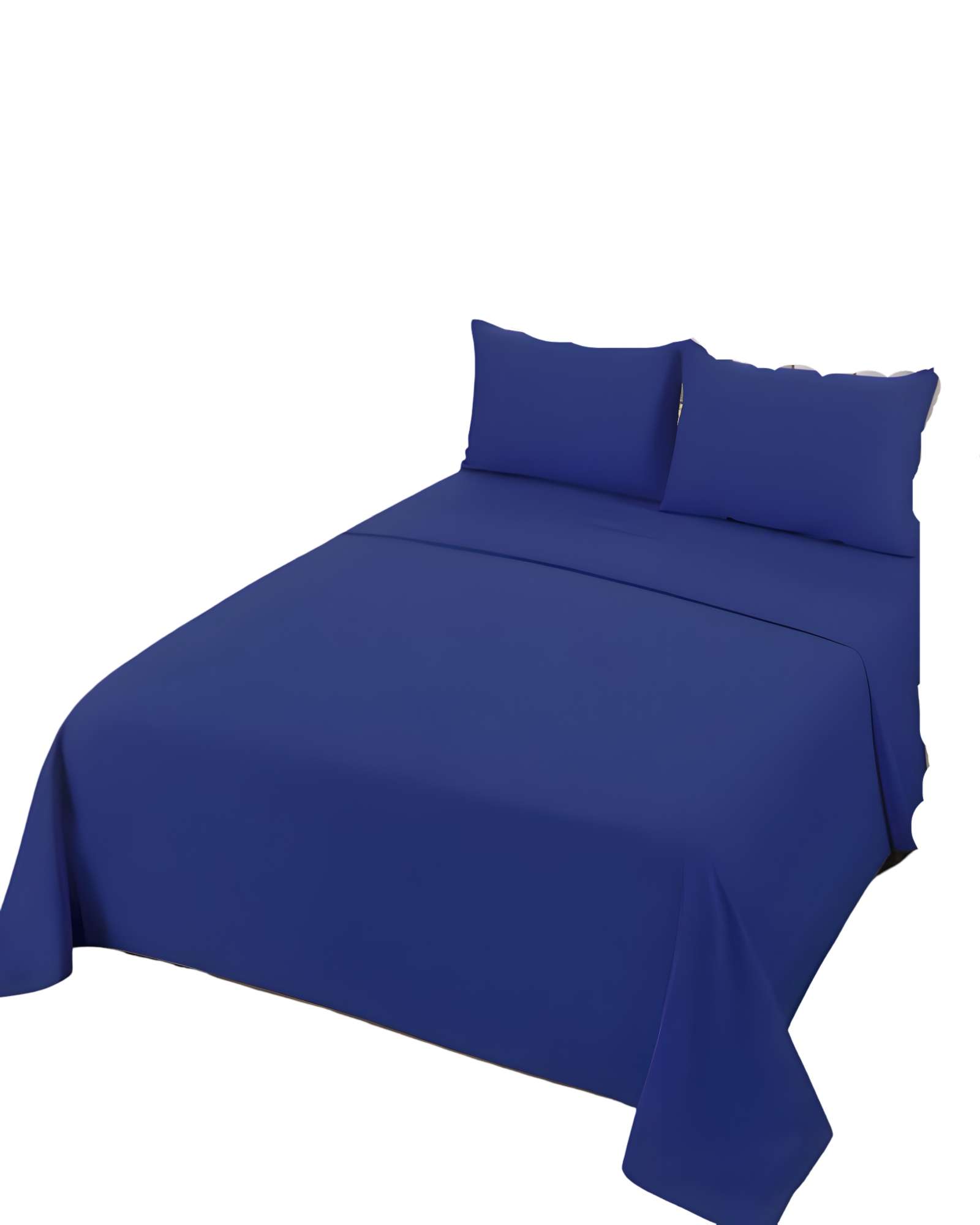 Genérico - Juego De Sabanas 1 Plaza Azul Marino