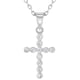 thumbnail image 2 of Collar de cruz con circones redondos para niñas, 2 of 2