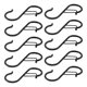 thumbnail image 1 of 10x Ganchos En Forma De S Perchas Colgantes Multifuncionales Para Utensilios De Cocina Sartenes Bolsas Negro, 1 of 5