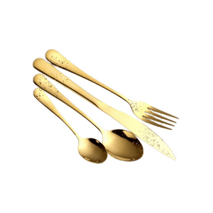 Genérico - Cuchillería Cubiertos Lujo Maleta Amarillo