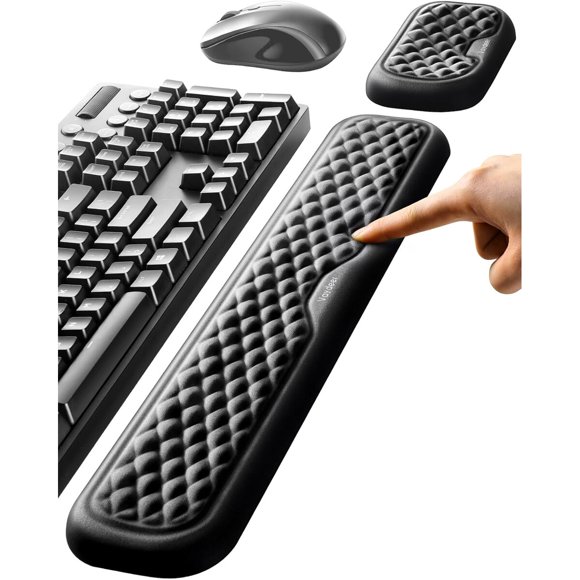 Reposamuaecas Vaydeer Espuma Memoria Ergonamico Teclado Mouse