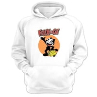 Genérico - Polerón Canguro El Gato Felix Blanco Talla L Unisex