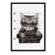 thumbnail image 1 of Cuadro Gato Police con Marco Negro, 1 of 1
