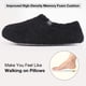 thumbnail image 4 of Zapatillas HomeTop, piel rizada y borrosa, espuma viscoelástica para mujer, negras, de 9 a 10, 4 of 6
