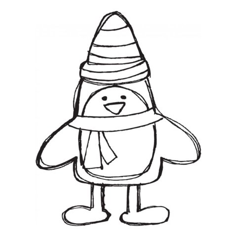 Rienda Libre Graphics - Decomural Festive Penguin Christmas Animals Ws-34395