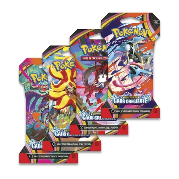 Pokemon TCG: Chaos Rising Sleeved Booster Pack ESPAÑOL
