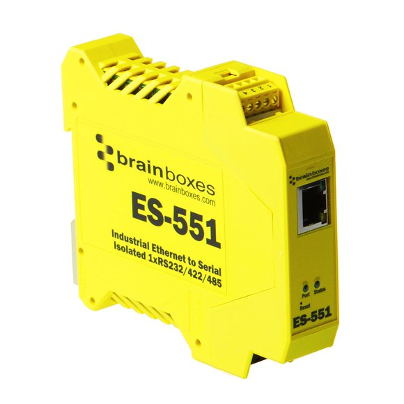 Servidor de dispositivos Brainboxes ES-551 LAN de 10 Mbps RS-232 RS-422