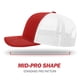 thumbnail image 3 of Gorra de béisbol Richardson 112 Trucker Snapback Split Roja/Blanca, 3 of 7